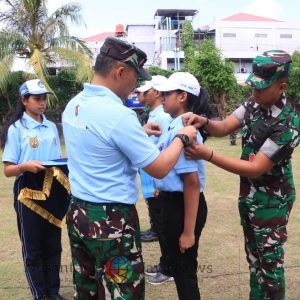 Lanud I Gusti Ngurah Rai Gelar Latihan Bela Negara Bagi Pelajar di Bali