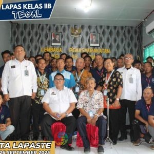 Bangun Pembinaan Yang Berkualitas, Lapas Tegal Resmikan Pelatihan Kemandirian Bersertifikasi Bersama BLK Tegal