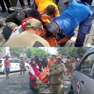 Pengendara Motor Tewas Usai Terlibat Laka Beruntun di Jalan Rembang Utara Surabaya