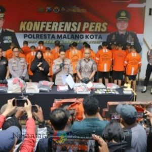 Polresta Malang Kota Tetapkan 17 Tersangka Anarkis Usai Kerusuhan 29 Agustus