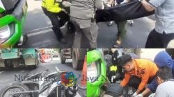 Pengendara Motor Perempuan Alami Patah Tulang Usai Terlibat Kecelakaan dengan Truk Molen di Jalan Diponegoro Surabaya