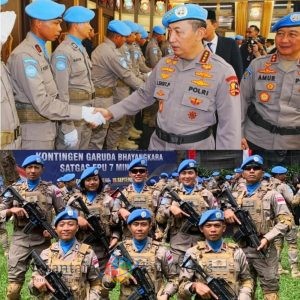 Delapan Personel Polda Bali Diterjunkan dalam Misi Perdamaian Dunia Bersama Pasukan Garuda Bhayangkara FPU 7 MINUSCA