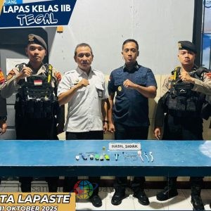 Cegah Peredaran Narkoba, Lapas Tegal Lakukan Sidak Bersama Polres Tegal Kota