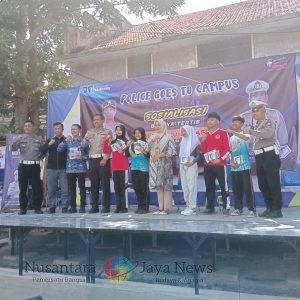 Satlantas Polres Sampang Gelar “Goes to Campus” di Stikes Sukma Wijaya, Edukasi Mahasiswa Tentang Tertib Berlalu Lintas dan Layanan SIM