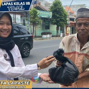 Lapas Tegal Salurkan Bantuan Sosial sebagai Bagian dari 13 Program Akselerasi Kementerian Imigrasi dan Pemasyarakatan