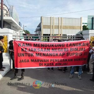 Ratusan Massa HPU Indonesia Raya Geruduk Kejari dan Polres Binjai, Desak Penangkapan Aktor Intelektual Penyerangan Jaksa