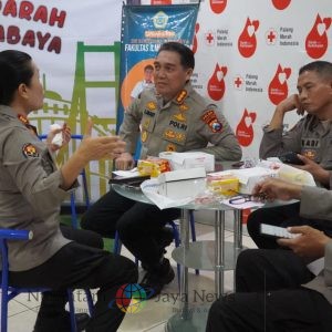 Sekantong Darah untuk Sesama: Polrestabes Surabaya Gelar Donor Darah Sambut HUT Humas Polri ke-74