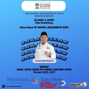 Elza Nazriansyah Ritonga Resmi Menjabat Wakil Ketua Umum PW KAMMI Sumatera Utara 2025–2027