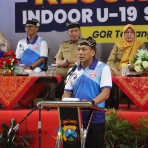 Kapolresta Banyuwangi Buka Kejurprov Bola Voli U-19 Jawa Timur 2025 di GOR Tawang Alun
