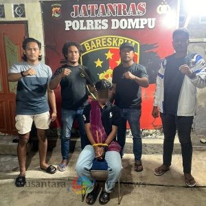 Tim Jatanras Polres Dompu Sergap Satu Pelaku Penganiyaan 3 Orang Korban Di Swete Barat