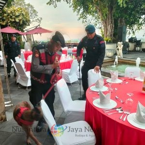 Pengamanan Gala Dinner MACM Di GWK Polda Bali Terjunkan Ratusan Personil