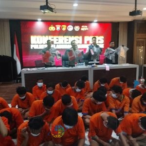 Polres Pelabuhan Tanjung Perak Berhasil Ungkap 46 Kasus Kriminal Selama Ops Sikat Semeru 2025
