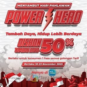 PLN Ajak Masyarakat Jadi Power Hero Lewat Promo Tambah Daya Hingga 50 Persen