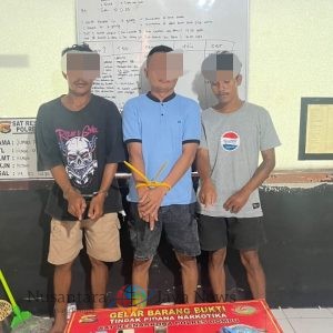 Tim Opsnal Polres Dompu Ringkus 3 Orang Pengedar Sabu Di Wilayah Pekat