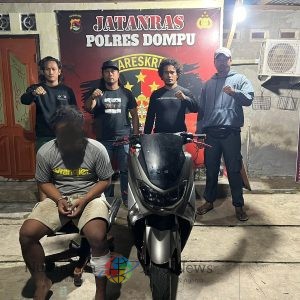 Curi Motor NMAX Tersangka R Warga Hu,u Di Ringkus Tim Jatanras Polres Dompu