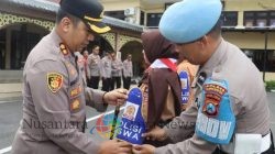 Cegah Bullying dan Kenakalan Remaja, Kapolres Pelabuhan Tanjung Perak Kukuhkan Polisi Siswa