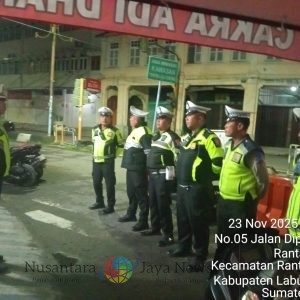 Sat lantas Polres Labuhanbatu Tertibkan Knalpot Brong dalam Rangka Ops Zebra Toba