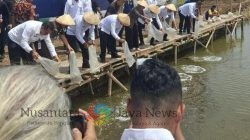 Dukung Program Perikanan, Kalapas Tegal Ikuti Tebar Benih Ikan Bersama Menteri IMIPAS di Kendal