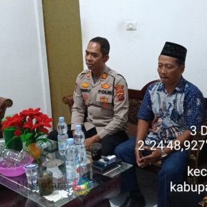 Kapolsek Bilah Hilir Perkuat Sinergi Kamtibmas Lewat Silaturahmi