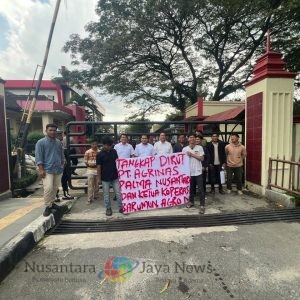 GMPET SU Geruduk Polda Sumut Tuntut Usut Dugaan Manipulasi Dana Plasma PT. Agrinas Palma Nusantara