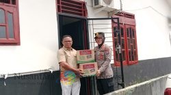 Polsek NA IX-X Salurkan Bantuan untuk Warga Terdampak Banjir 