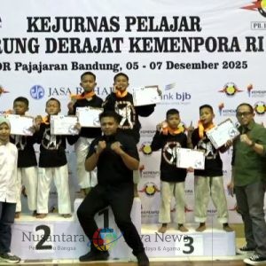 Atlet Kodrat Sidoarjo Harumkan Kabupaten Sidoarjo pada Kejurnas Pelajar Tarung Derajat Kemenpora RI 2025