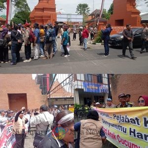 Demo Aksi Damai dan Bantengan di Mojokerto, Ini Pesannya?