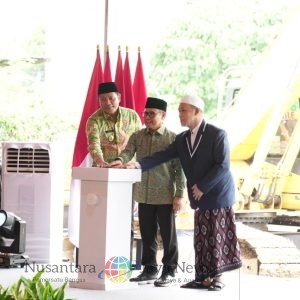 Bupati Subandi Dampingi Menko PM Muhaimin Iskandar Resmikan Groundbreaking Pembangunan Ulang Ponpes Al Khoziny