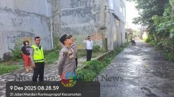 SAMAPTA 3 SPKT Polres Labuhanbatu Periksa Lokasi Kebakaran di Jl. Imam Bonjol Gang Dua