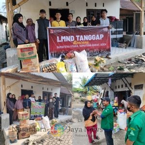 Gerakan Pemuda Ansor Medan Utara Turut Mewarnai Pendistribusian Bantuan Sembako Korban Banjir Medan Marelan