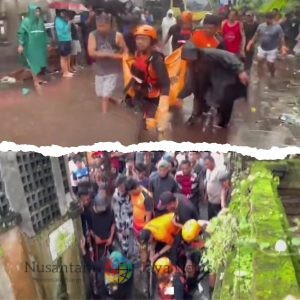 Polsek Kuta Utara dan Tim Gabungan Berhasil Evakuasi Korban Terseret Arus Sungai Tibubeneng