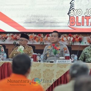 Polres Blitar Gelar Rapat Lintas Sektoral Kesiapan Operasi Lilin Semeru 2025