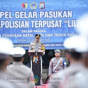 Polres Gresik Gelar Apel Operasi Lilin Semeru 2025, Pastikan Nataru Aman dan Nyaman