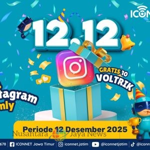 ICONNET Luncurkan Promo 12.12 Akhir Tahun, Tawarkan Bonus 10 VOLTRIK bagi Pelanggan Baru