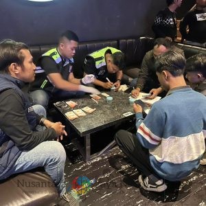Antisipasi Peredaran Narkoba, Satresnarkoba Polres Kediri Kota Razia Tempat Hiburan Malam