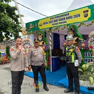 Kapolres Badung Cek Pos Pengamanan Berawa, Pastikan Kesiapan Pengamanan Natal 2025 dan Tahun Baru 2026
