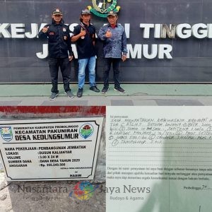 Warga Probolinggo Laporkan Dugaan Penyimpangan Dana Desa Kedungsumur ke Kejati Jatim