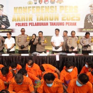 Polres Pelabuhan Tanjung Perak Berhasil Tekan Angka Kriminalitas Hingga 13 Persen di 2025