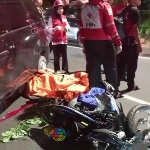 Pengendara Motor Tewas di Tempat dalam Kecelakaan Motor vs Mobil di Jalan Jagir Wonokromo Surabaya
