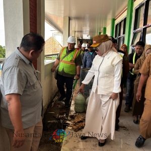Wabup Sidoarjo Kembali Sidak Pembangunan SMPN 2 Prambon yang Molor