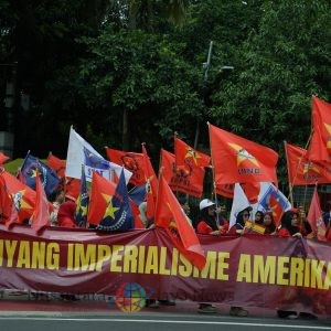 Ratusan Massa Gelar Aksi Solidaritas untuk Venezuela, Desak AS Hentikan Intervensi