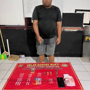 Seorang Pria Pengedar Sabu di Amankan Bersama BB, Polres Dompu Bertekad Memberantas Penjahat Narkoba Sampai Tuntas