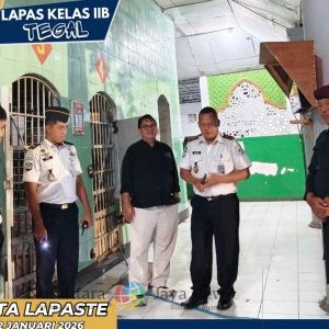 Kunjungi Lapas Tegal, Kakanwil Ditjenpas Jateng Pantau Langsung Kondisi Area Blok Lapas Tegal