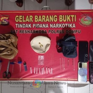 Diduga Pengedar Sabu, Dua Perempuan Muda di Ringkus Tim Opsnal Satresnarkoba Polres Dompu