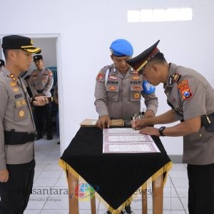 Rotasi Jabatan, Polres Madiun Kukuhkan Kabag Ops dan Sertijab Pejabat Jajaran