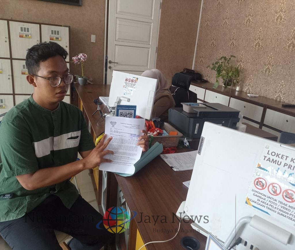 Solidaritas Mahasiswa Anti Korupsi Sumut Laporkan Dugaan Suap Kajari Padang Lawas ke Kejati Sumut