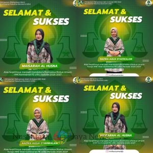 SAH ! MAISARAH AL HUSNA SEBAGAI KETUA UMUM HMI DAN NAZWA AULIA SYAHWALANI SEBAGAI KETUA UMUM KOHATI HMI KOMISARIAT FEB UISU