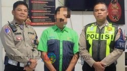 Satlantas Polres Gresik Tindak Tegas Sopir Bus Trans Jatim Ugal-ugalan di Jalan Protokol