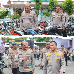 Kapolda Jatim Tinjau Bazar Barang Bukti Kendaraan Bermotor di Mapolrestabes Surabaya