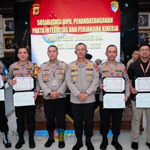 Polrestabes Bandung Gelar Sosialisasi DIPA dan Penandatanganan Pakta Integritas TA 2026 